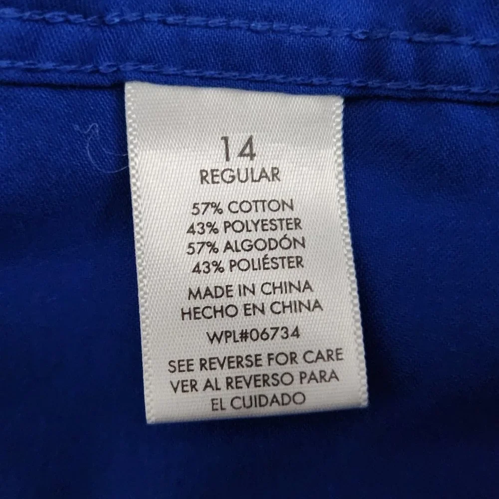 Calvin Klein Royal Blue Sateen Shirt BOYS - Picture 10 of 10